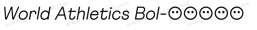 World Athletics Bol字体转换